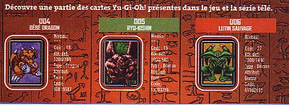 Les carte Yu-Gi-Ho